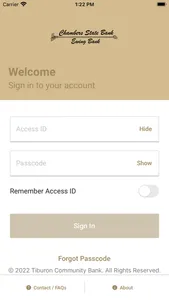 Chambers State Bank Mobile screenshot 1