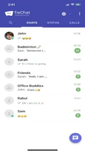 TieChat Messenger screenshot 0