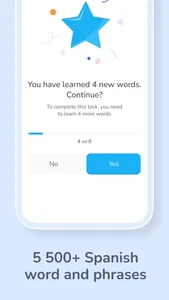 Spanish Minute learning app screenshot 1