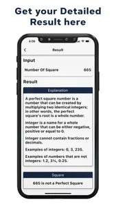 Perfect Square Calculator screenshot 2