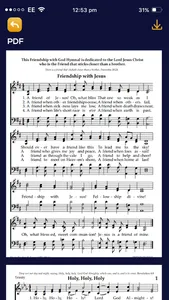 Friendship with God Hymnal screenshot 3