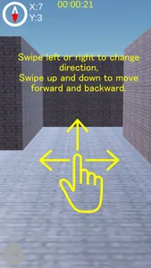 3D Maze of brick walls screenshot 0