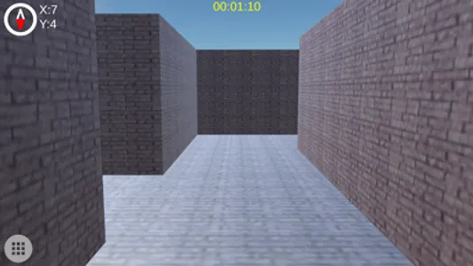 3D Maze of brick walls screenshot 1