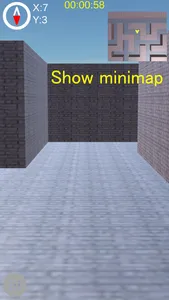 3D Maze of brick walls screenshot 2