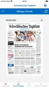 Schwäbisches Tagblatt 2022 screenshot 0