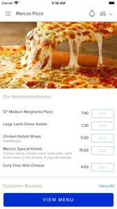 Marcos Pizza, screenshot 1