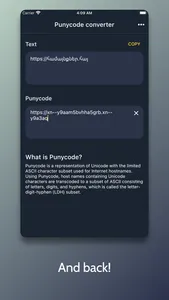 Punycode Converter screenshot 1