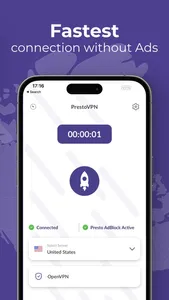 Super Fast Private Presto VPN screenshot 2