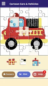 Cartoon Cars & Vehicles Puzzle screenshot 2