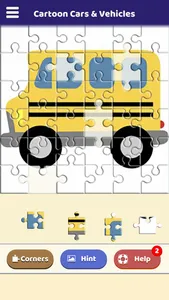 Cartoon Cars & Vehicles Puzzle screenshot 3