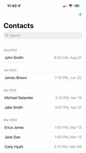 Recent Contacts - Sort by Date screenshot 0