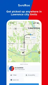KU SafeRide screenshot 1