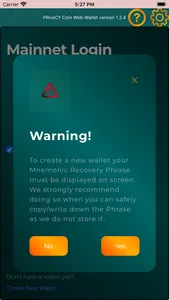 PRivaCY Coin Web Wallet screenshot 2