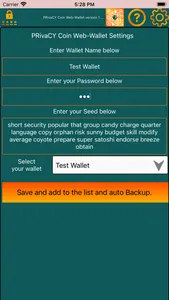 PRivaCY Coin Web Wallet screenshot 5