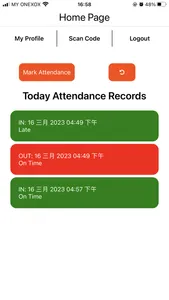 IMA Attendance App screenshot 2