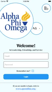 Alpha Phi Omega Mobile screenshot 0