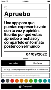 Apruebo o Rechazo screenshot 0