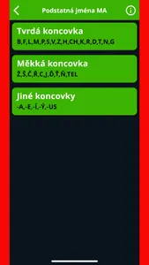 Czech Pocket Declensions screenshot 4