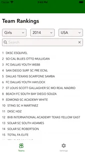 Soccer Rankings screenshot 0