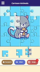 Cartoon Animals Puzzle screenshot 1