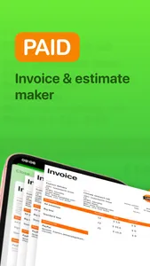 Paid. Invoice & estimate maker screenshot 0