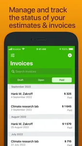 Paid. Invoice & estimate maker screenshot 3