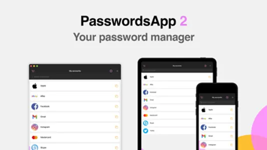 PasswordsApp password manager screenshot 0