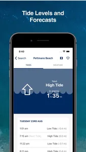 Beach Tides & Marine Weather screenshot 1