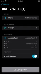 nRF Wi-Fi Provisioner screenshot 2