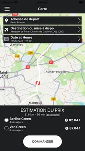 XGREEN - Reservez un TAXI/VTC screenshot 2