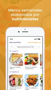 MyFoodPlan - Plan nutricional screenshot 1