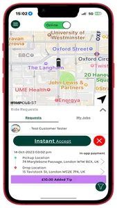 Taxiapp UK: Driver screenshot 6