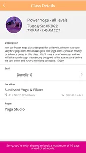 Sunkissed Yoga & Pilates screenshot 2