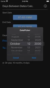 Days Between Dates Calculator screenshot 3