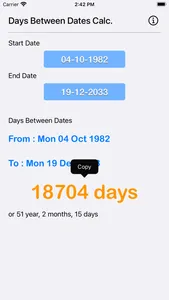 Days Between Dates Calculator screenshot 5