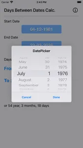 Days Between Dates Calculator screenshot 8