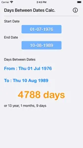 Days Between Dates Calculator screenshot 9