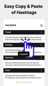 Hashtag Paste - TagBook screenshot 0