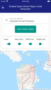 Embed code for OpenStreetMaps screenshot 2