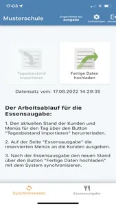 PCA Essensausgabe screenshot 1