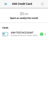 AIM CU Credit Card Navigator screenshot 1