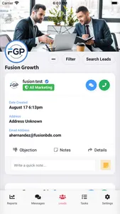 Fusion Growth CRM screenshot 1