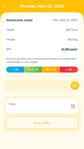 Calculate and track your BMI screenshot 4