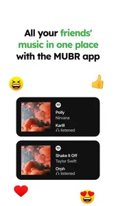 MUBR - see what friends listen screenshot 3