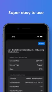 NYC Parking Ticket Search screenshot 2