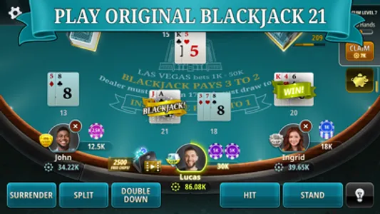 Blackjack 21 - Casino Games screenshot 0