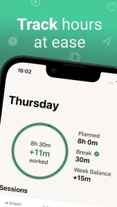 Clocking - Work time tracker screenshot 0