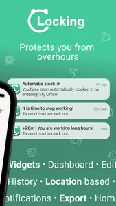 Clocking - Work time tracker screenshot 2