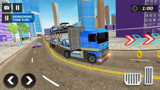 Police Car Transporter Game 3D screenshot 1