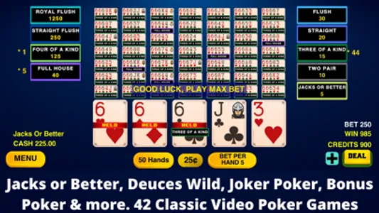 Video Poker Multi Hand Casino screenshot 2